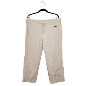 Vans Y2K Logo Cream Cropped Sweatpants